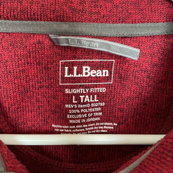LL Bean mens sweater fleece pullover - Picture 2 of 2